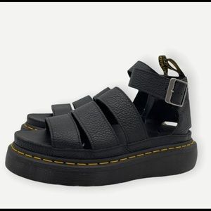 Dr. Martens Black Leather Sandals